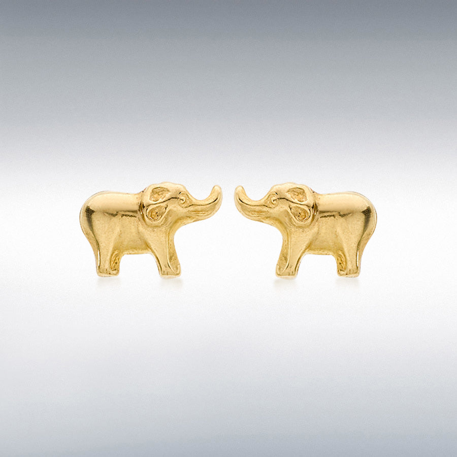gold elephant studs for kids