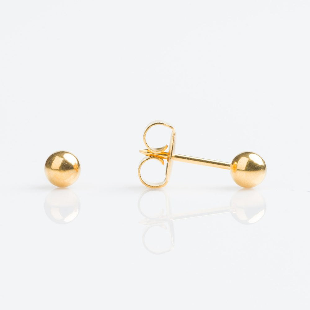 9CT GOLD 4MM BALL - SPARKLN