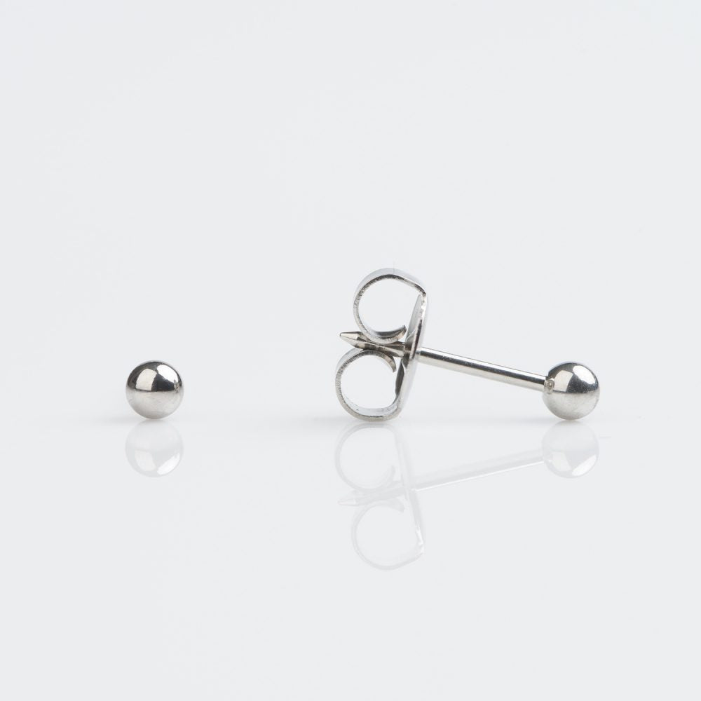 14CT WHITE GOLD 3MM BALL - SPARKLN