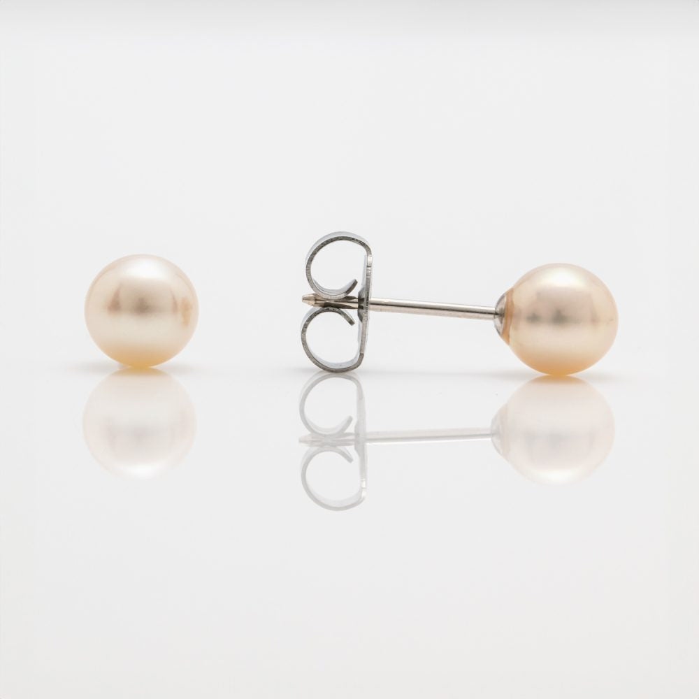 14CT WHITE GOLD 5MM PEARL - SPARKLN