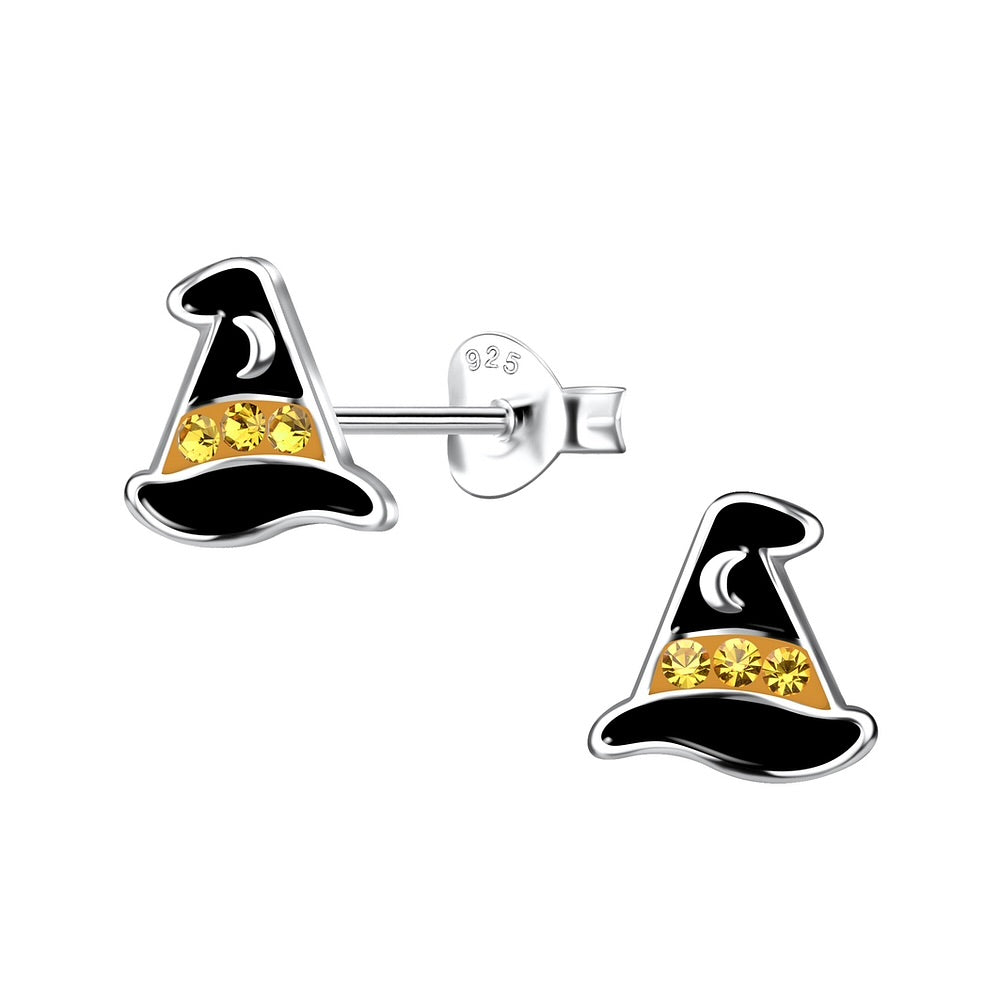 Sterling Silver Witch Hat Ear Studs