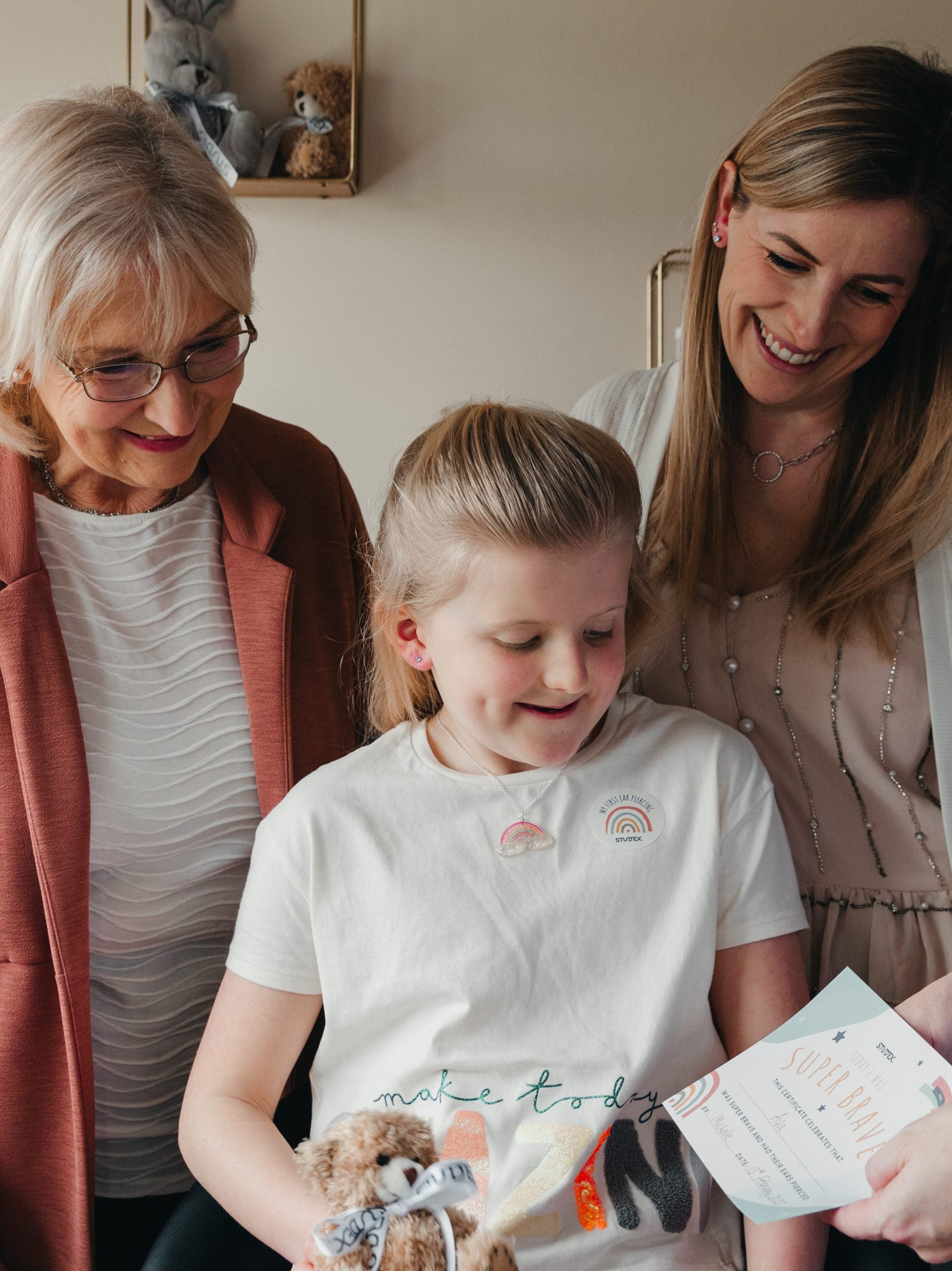 My first Earring certificate