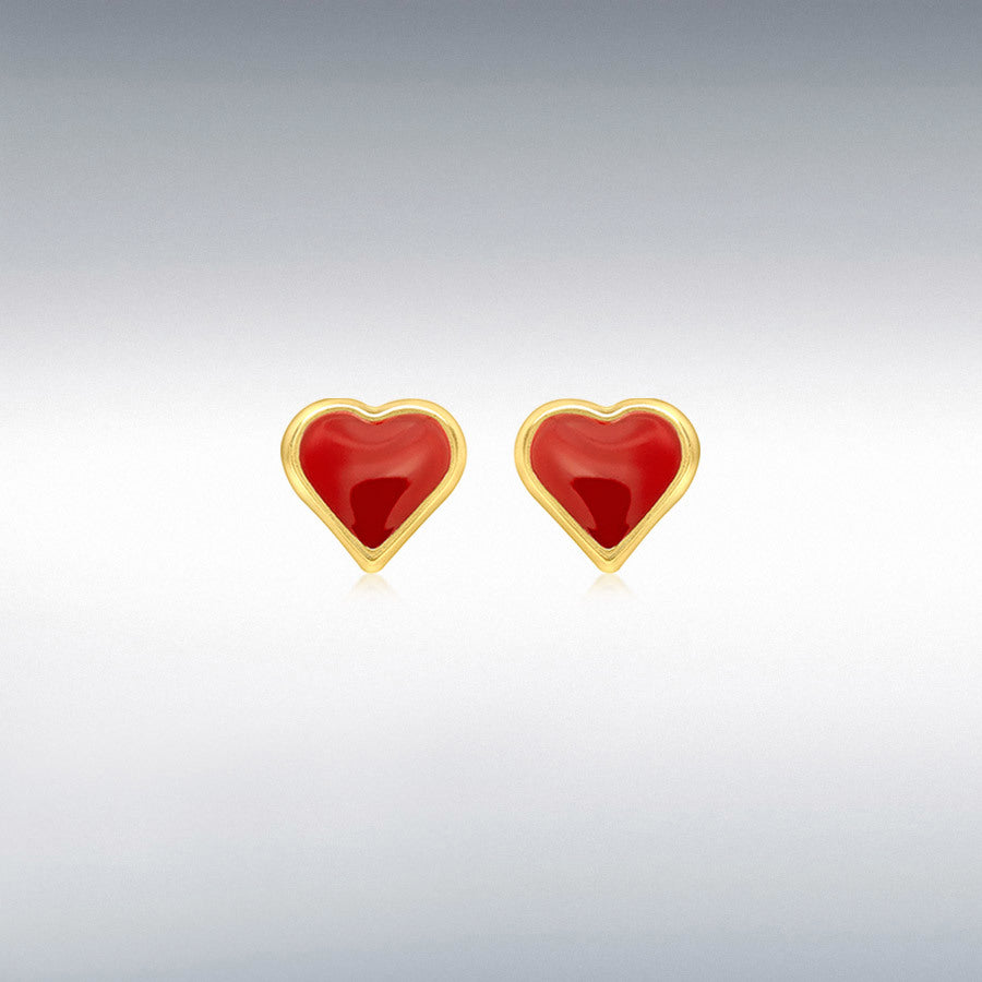 heart stud earrings for children and adult