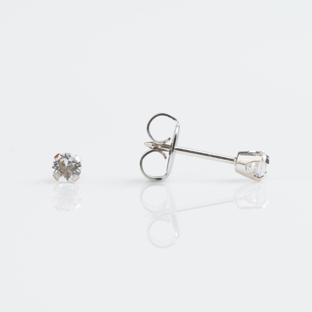 9CT WHITE GOLD TIFF. 8 POINT GENUINE DIAMOND