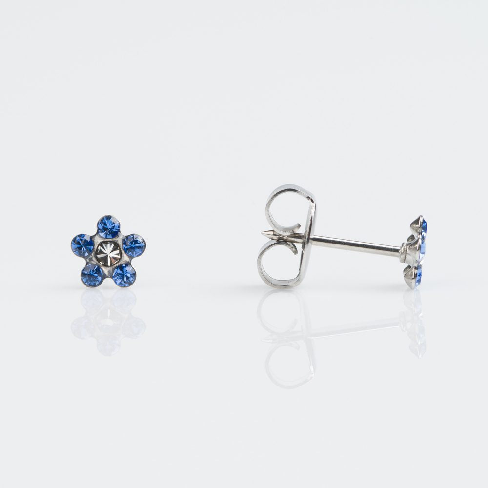 14CT WHITE GOLD 6 STONE DAISY SAPPHIRE – CRYSTAL